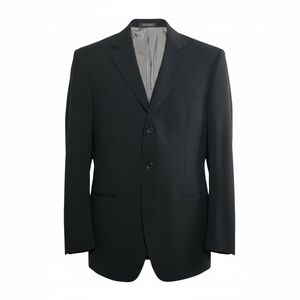 ⚫️ Michael Kors Men’s Black Wool Blazer –‎ Size 38 Clean. Classic. Cold-Blooded.
